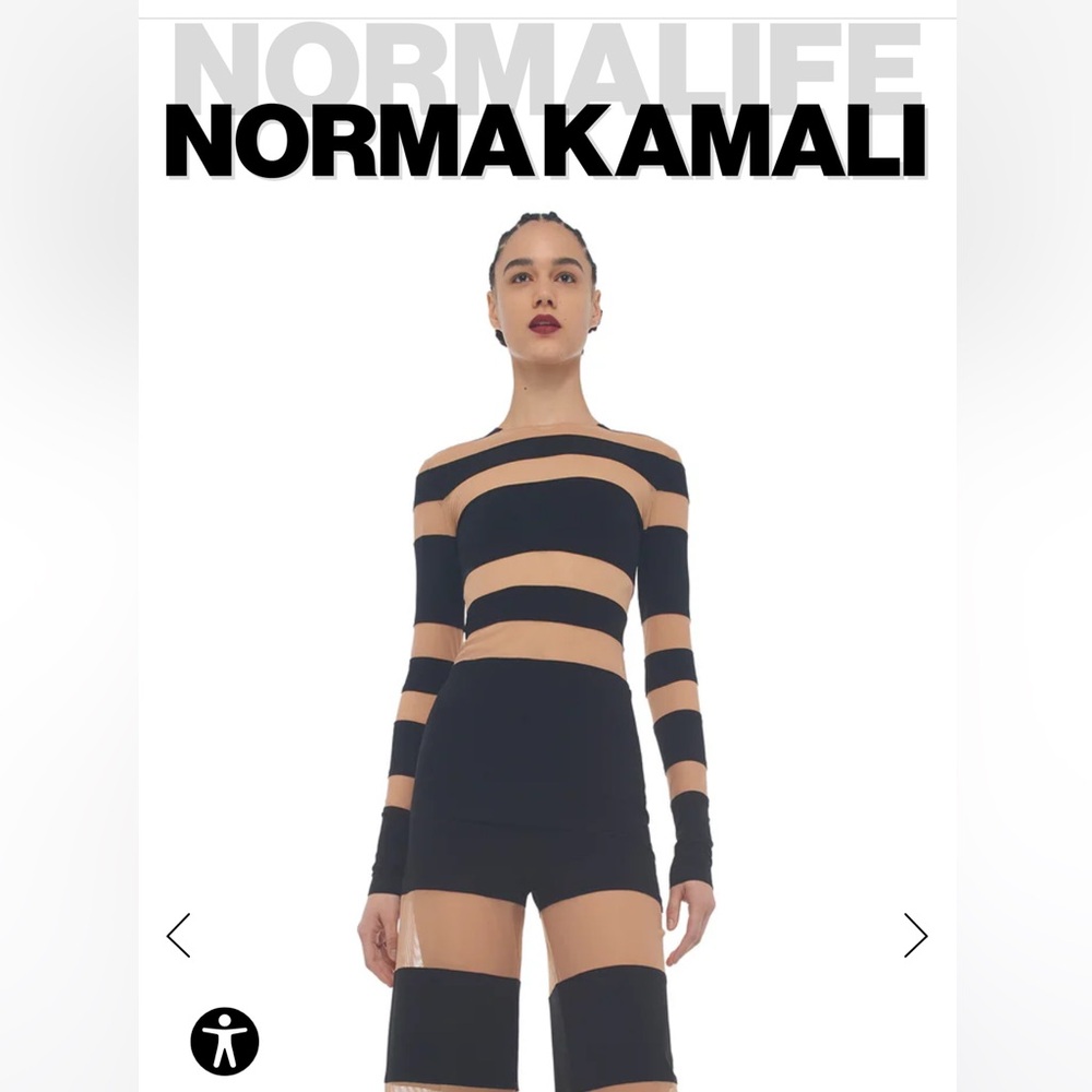 Norma Kamali Spliced Top Sz L